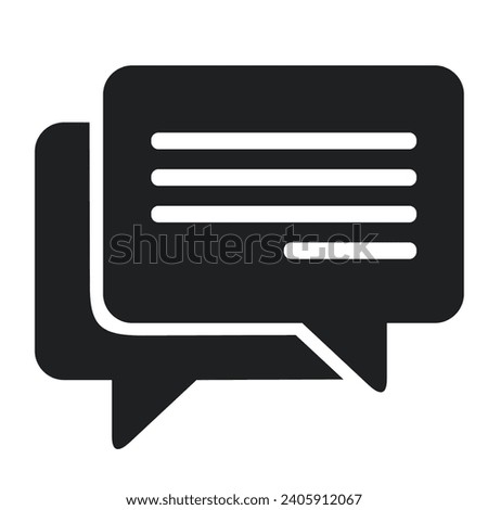 vector stock Icon message speech dialog sign. Stock illustration message dialog symbol clipart
