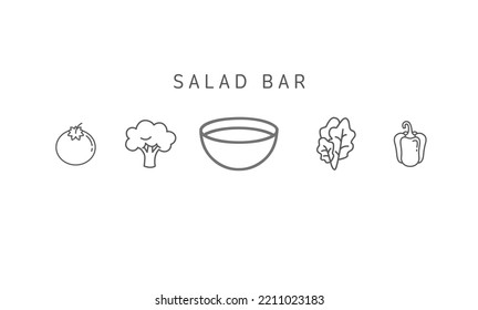 Vegetable And Bowl Icon On White Background With Text 