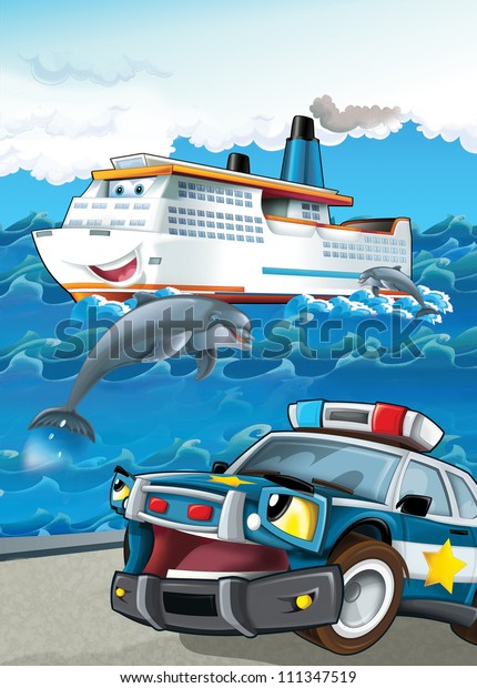 The vehicle and the ship - illustration for the\
children 9