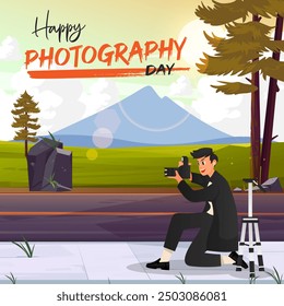 Vektor illustration for world photography day celebration - Powered by Shutterstock