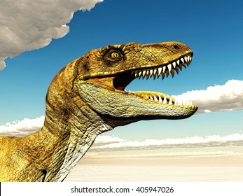 Velociraptor 3D Illustration