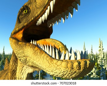 Velociraptor The Dinosaur 3d Rendering