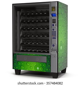 Vending Machine On White Background