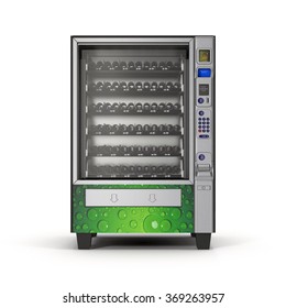 Vending Machine On White Background