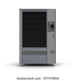 Vending Machine On White Background