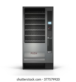 Vending Machine On White Background