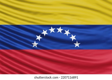 Venezuela Flag Wave Close Up, National Flag Background