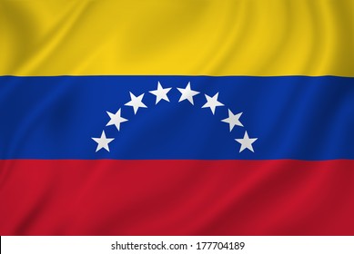 Venezuela National Flag Background Texture.