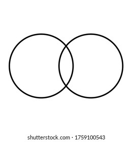 Venn Diagram On White Back Ground Stock Illustration 1759100543 ...