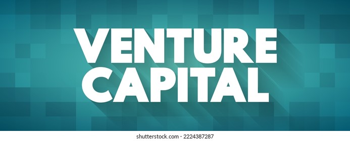 Venture Capital - Form Of Investment In Early-stage Companies With Strong Growth Potential, Text Concept Background