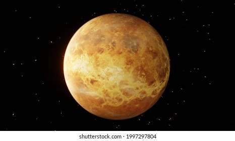 Venus With Atmosphere 3d Illustration