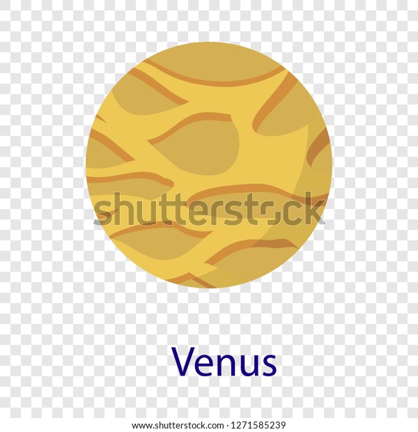 Venus\
planet icon. Flat illustration of venus planet\
icon