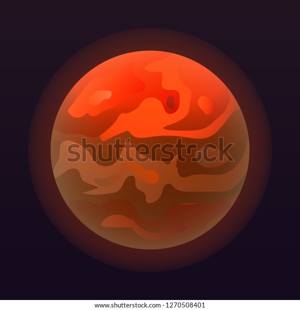 Venus planet icon. Isometric of venus\
planet icon for web design isolated on black\
background