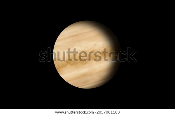 Venus Planet isolated in black - Elements of this\
image furnished by\
NASA