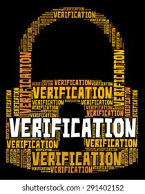 Verification Lock Indicating Guaranteed Authentic And Certificated