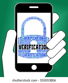 Verification Lock Indicating Guaranteed Authentic And Certificated