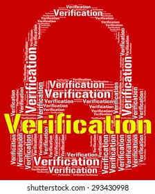 Verification Lock Meaning Authenticity Guaranteed And Text