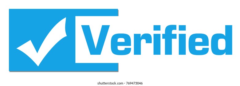 Verified concept image with text and tick mark symbol.