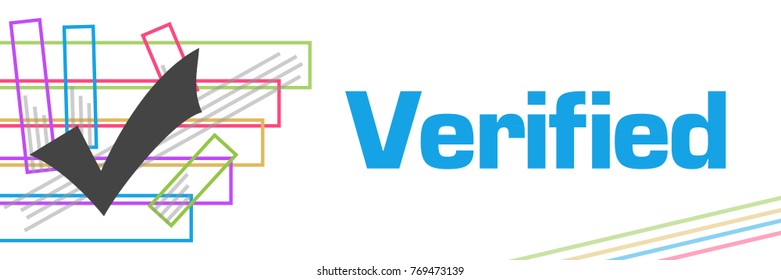 Verified concept image with text and tick mark symbol.