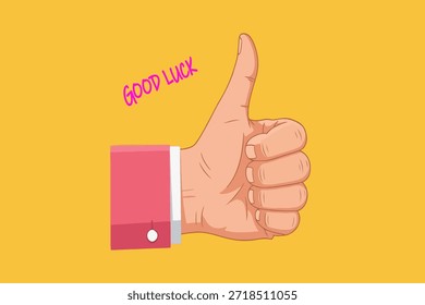 Versatile good luck design suitable for greeting cards banners social media posts and printable posters.