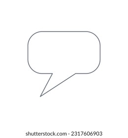 versatile simple easy to use gray speech bubble