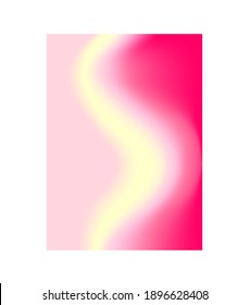 Vertical Beauty Rosy, Pink And Yellow Blurred Template For Cosmetician And Spa Salon, Visiting Card, Web Banner, Leaflet, Brochure, Flyer, Presentation, Cosmetic Packaging