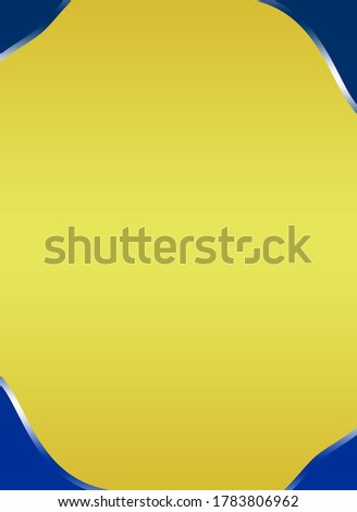 Vertical Empty Design On Soft Yellow Background-For Social Media, Pictureframe, Poster, Banner, Invitation & Greeting Card.