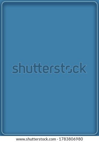 Vertical Empty Frame On Soft Blue Background-For Social Media, Pictureframe, Poster, Banner, Invitation & Greeting Card.