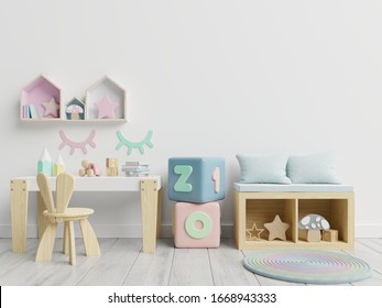 Vertical Frame Mockup,Interior Mockup, Kids Room, Wall Frame Mockup,nursery Mockup,3d Rendering