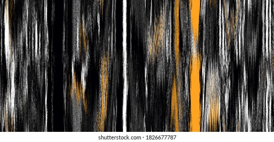  Vertical ikat gradient  ombre seamless plain pattern  in natural  black  orange white and  zig zag  stripe  abstract background for textile design  wallpaper  surface Japanese background  Ethnic 