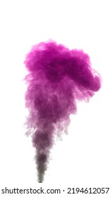 Vertical Image Of Magenta Smoke