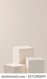 vertical linen hex background, three linen hex cube base, linen hex color palette, product placement