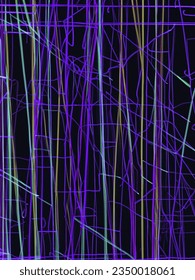 vertical lines with multiple colors, abstract and dark
