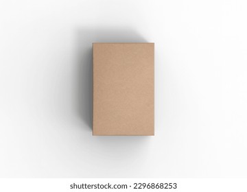 Vertical Paper Box Soap Packaging Mockup for Showcasing Your Product Blank Image Isolated on White 3D Rendering