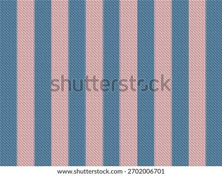 Vertical striped pattern with blue and pink textured design.