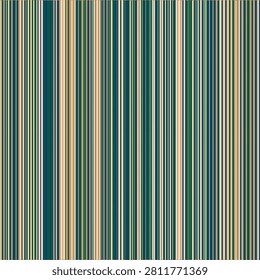 Vertical Stripes Seamless Pattern Background in Fallow, Indigo Dye, Peach Puff and Castleton Green Colors