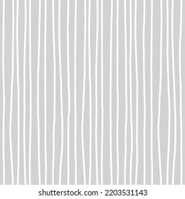 Vertical Uneven White Stripes On Grey Background. Hand Drawn Watercolour Seamless Pattern. For All Types Of Surface Design: Textile, Wrapping Paper, Wallpaper, Stationery And Packaging Design