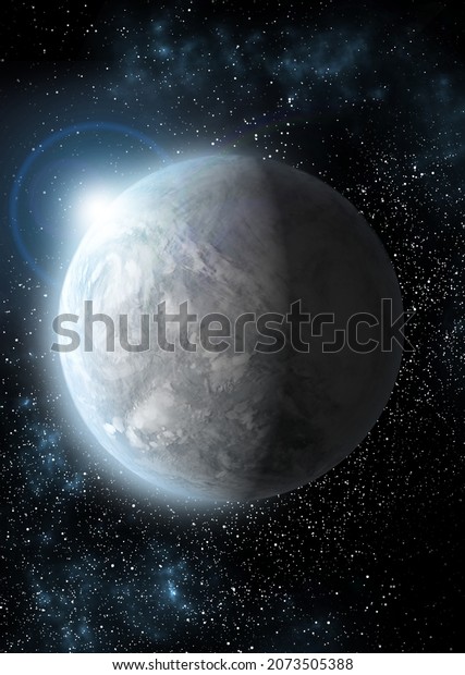 Vertical wallpaper of planet in space.\
Outer dark space wallpaper. Surface of planet . Sphere. View from\
orbit. Elements of this image furnished by\
NASA.