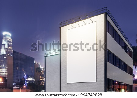 Similar – Blank billboard in the sunset