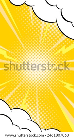 vertical yellow comic wallpaper background