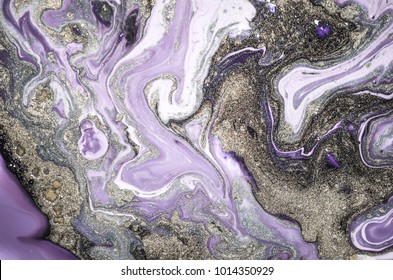 Very beautiful Natural Luxury. Marbleized effect. Ancient oriental drawing technique. Marble texture. Beautiful pattern. Oriental art. Marbling background with golden power