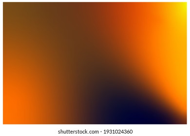 Very beautiful orange dark blue black abstract gradient background and 2 light sources left   right  