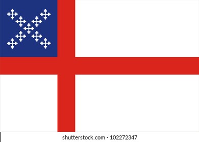 Very Big Size Episcopal Church Flag Illustration