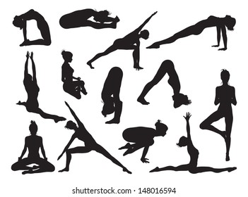 106 Eagle pose silhouette yoga Images, Stock Photos & Vectors ...