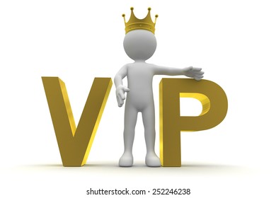 Very Important Person Crown Isolated On Stock Illustration 252246238