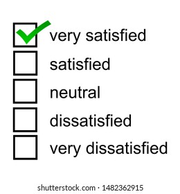 A Very Satisfied 5 Point Likert Scale Satisfaction Survey