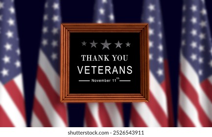 Veteran day season frame wooden usa united state america country flag background wallpaper star november 11 th eleven date day military soldier army patriotism freedom pride force war.3d render - Powered by Shutterstock