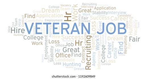 Veteran Job Word Cloud.