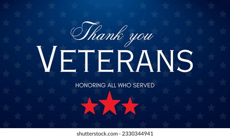 Veterans Day Message (Thank You) - Powered by Shutterstock