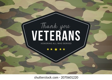 Veterans day. Thank you Veterans for your service. Honoring all who served. American flag on the back. Poster, wallpaper, background	 - Powered by Shutterstock